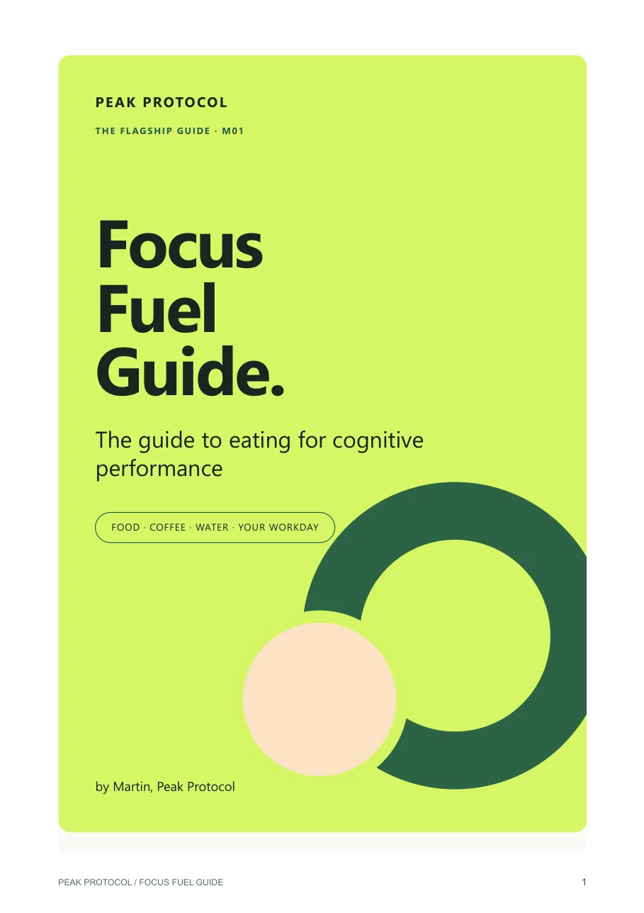 The cover of the Focus Fuel Guide